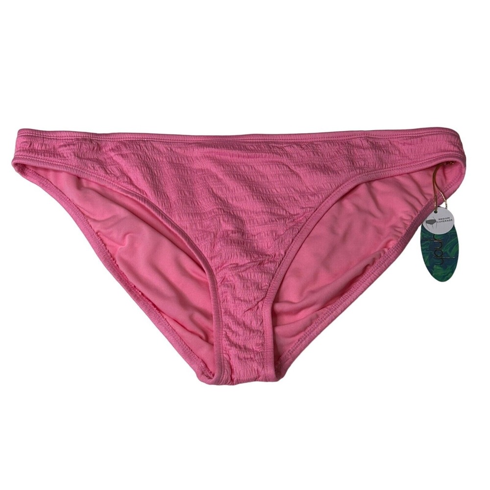 Mynah Womens‎ Size XL Pink Hipster Bikini Bottom Medium Coverage Swim New